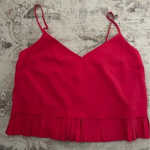 French Connection Vibrant Red Top